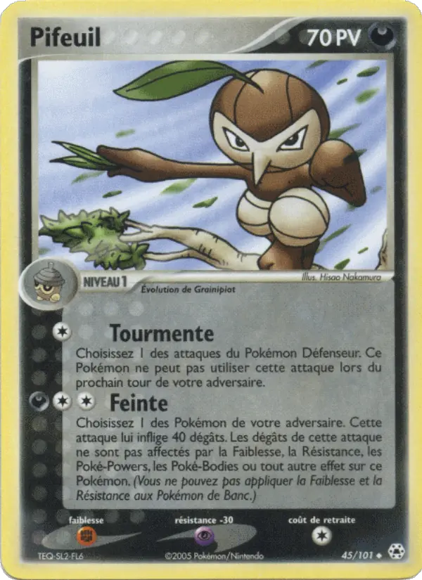 Pifeuil – carte Pokémon TCG Peu Commune n°45