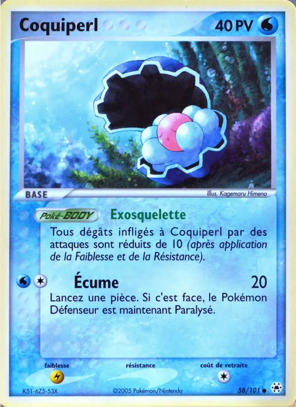 Coquiperl – carte Pokémon TCG Commune n°58