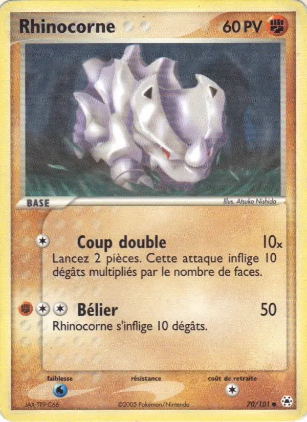 Rhinocorne – carte Pokémon TCG Commune n°70
