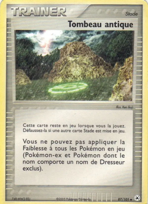 Tombeau antique – carte Pokémon TCG Peu Commune n°87