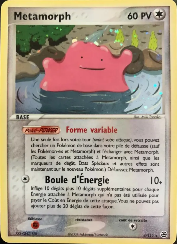 Metamorph – carte Pokémon TCG Rare n°4