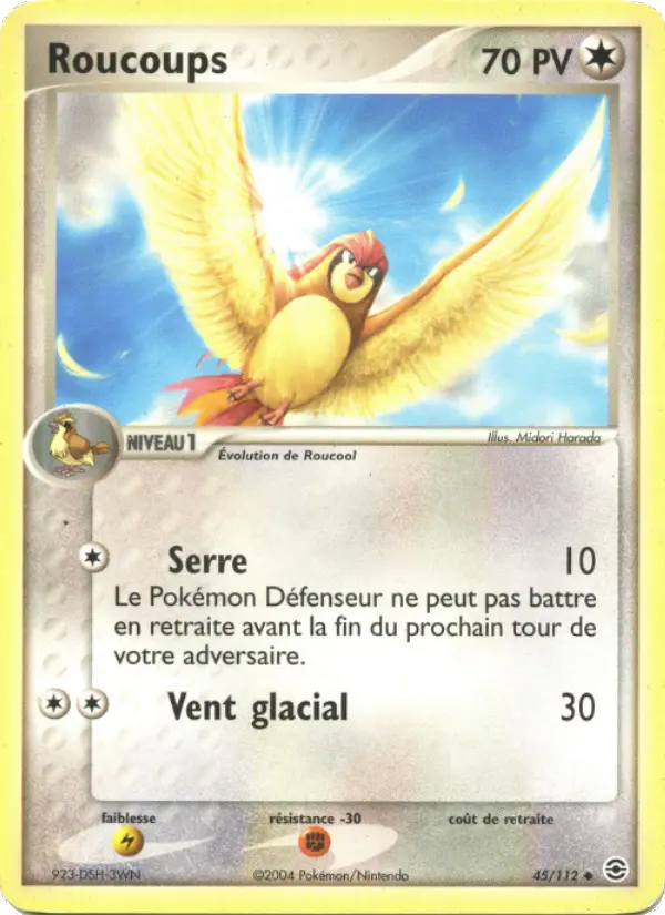 Roucoups – carte Pokémon TCG Peu Commune n°45