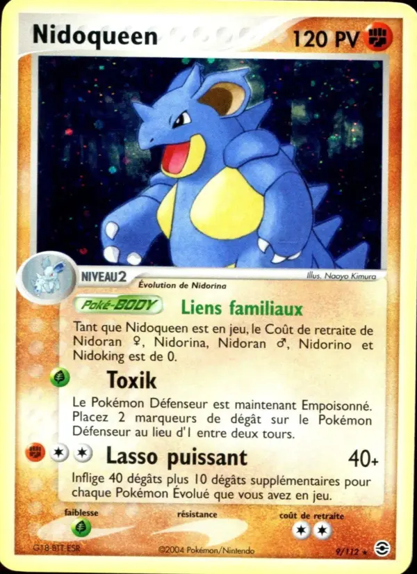 Nidoqueen – carte Pokémon TCG Rare n°9