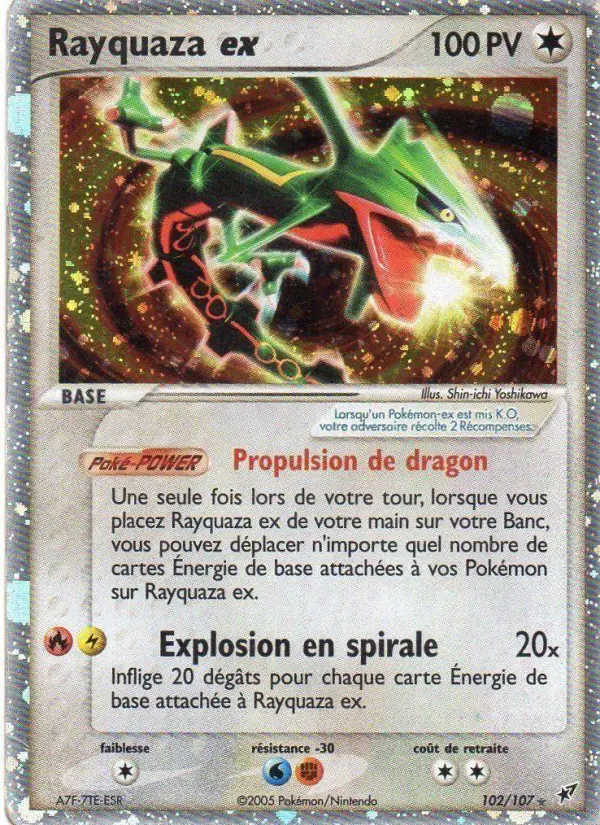 Rayquaza ex – carte Pokémon TCG Rare n°102