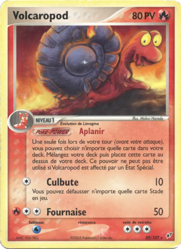 Volcaropod – carte Pokémon TCG Rare n°20