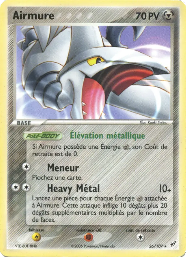 Airmure – carte Pokémon TCG Rare n°26