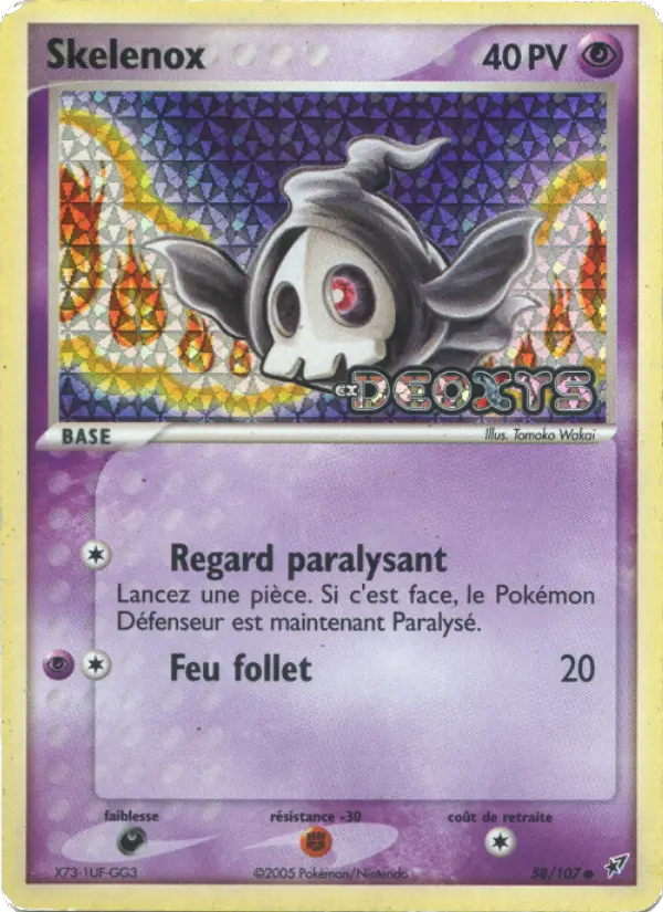 Skelenox – carte Pokémon TCG Commune n°58