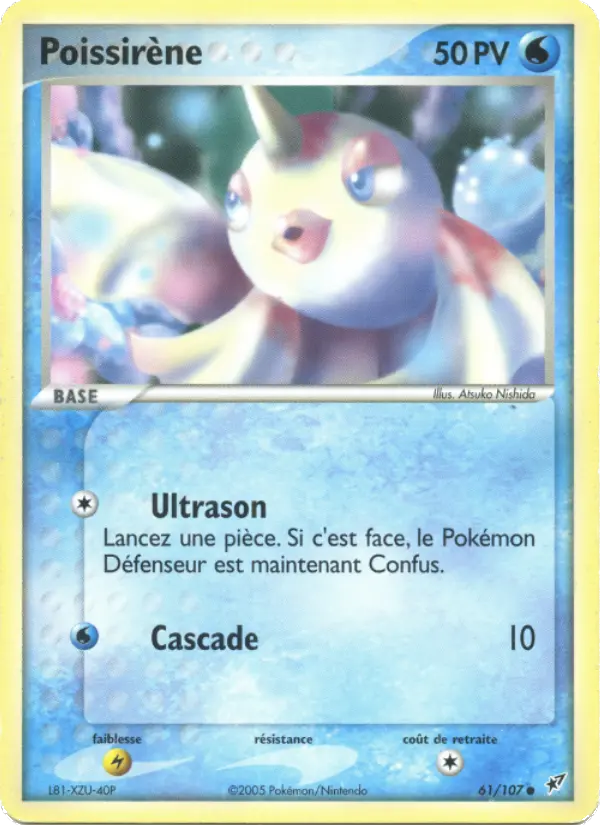 Poissirène – carte Pokémon TCG Commune n°61