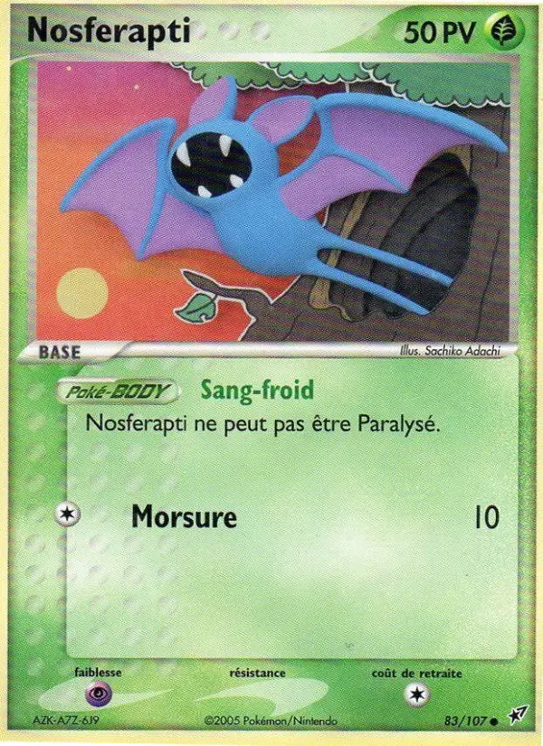Nosferapti – carte Pokémon TCG Commune n°83