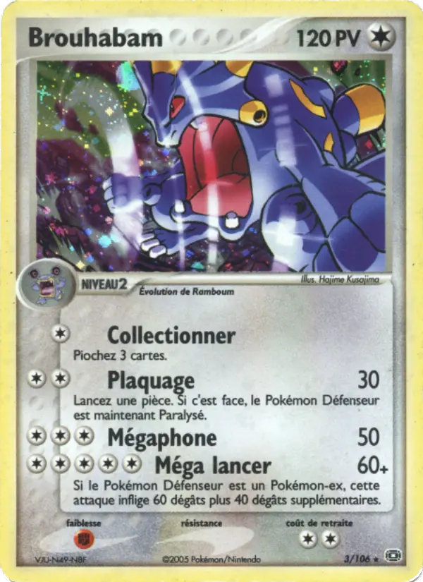 Brouhabam – carte Pokémon TCG Rare n°3