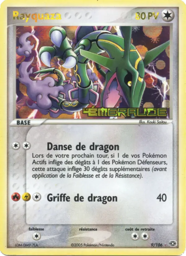 Rayquaza – carte Pokémon TCG Rare n°9