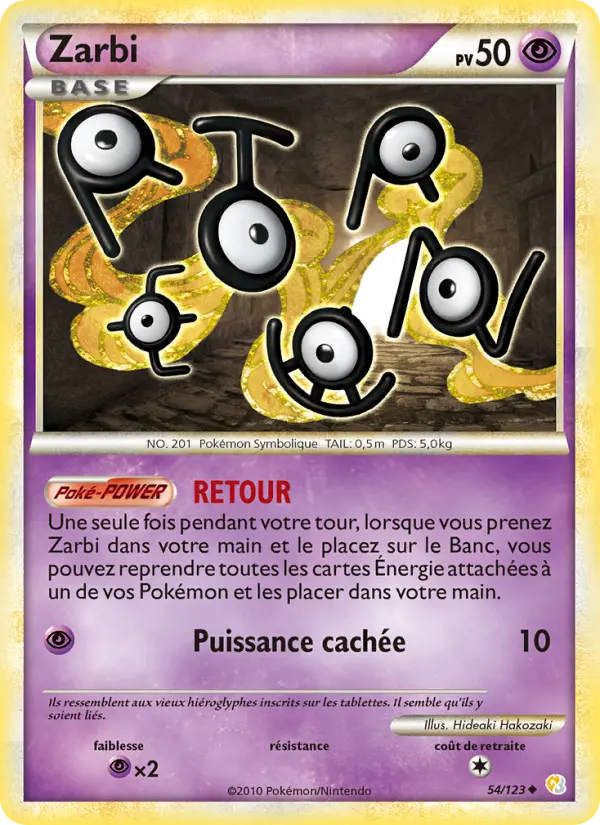 Zarbi – carte Pokémon TCG Peu Commune n°54