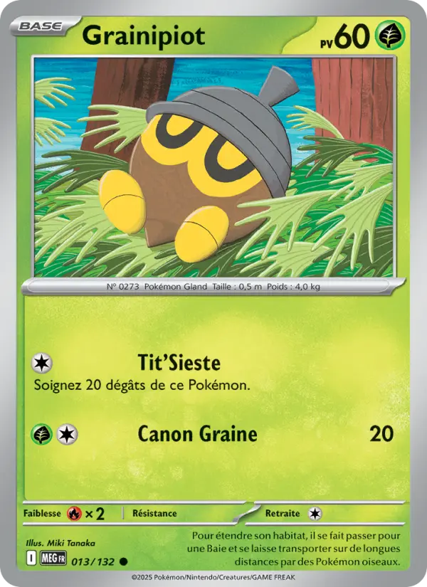 Grainipiot – carte Pokémon TCG Commune n°013