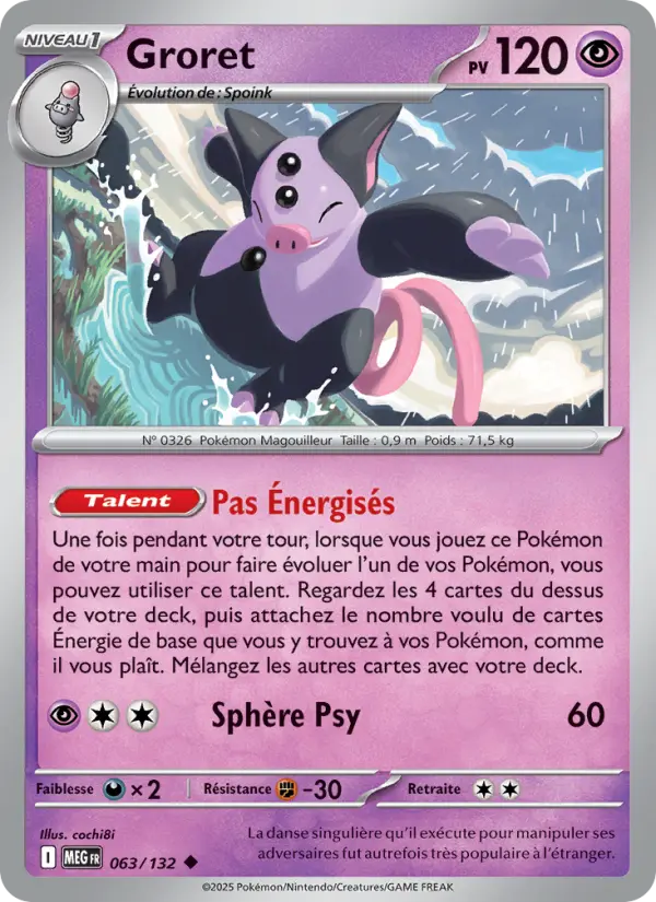 Groret – carte Pokémon TCG Peu Commune n°063