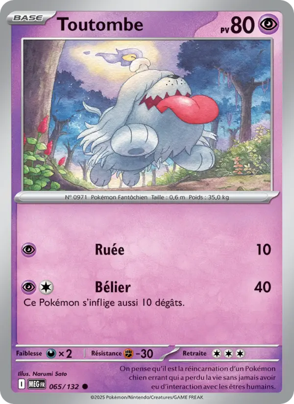 Toutombe – carte Pokémon TCG Commune n°065