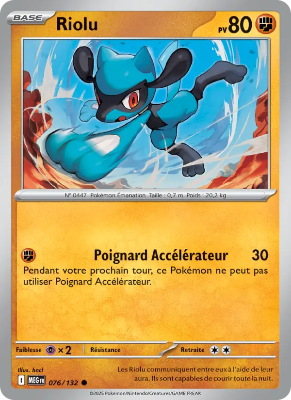 Riolu – carte Pokémon TCG Commune n°076