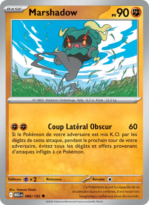 Marshadow – carte Pokémon TCG Peu Commune n°080
