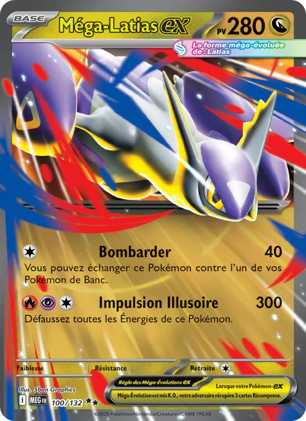 Méga-Latias-ex – carte Pokémon TCG Double rare n°100