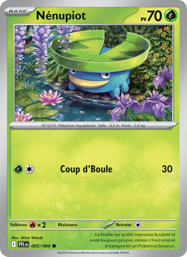 Nénupiot – carte Pokémon TCG Commune n°005