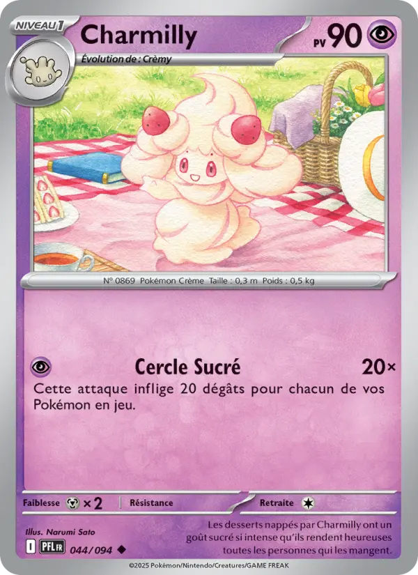 Charmilly – carte Pokémon TCG Peu Commune n°044