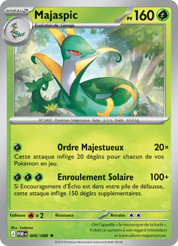 Majaspic – carte Pokémon TCG Rare n°006