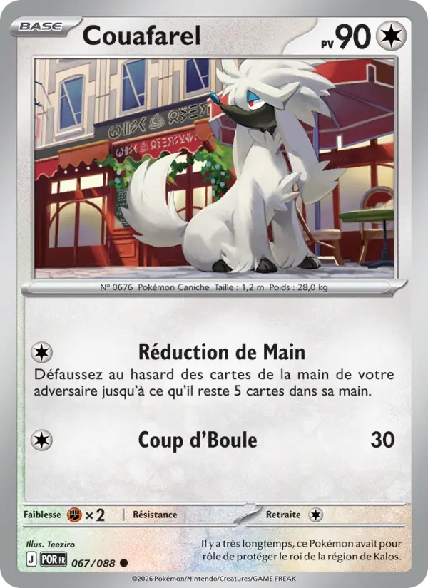 Couafarel – carte Pokémon TCG Commune n°067