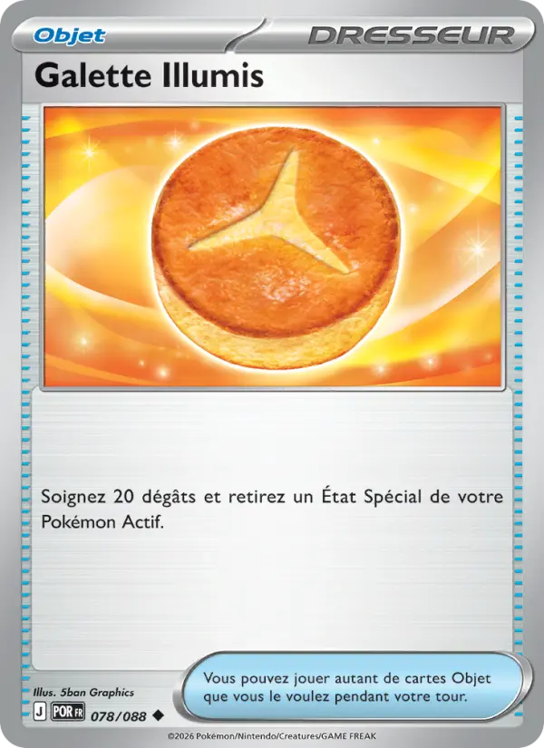 Galette Illumis – carte Pokémon TCG Peu Commune n°078