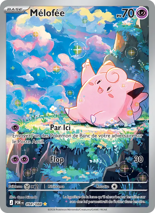 Mélofée – carte Pokémon TCG Illustration rare n°094