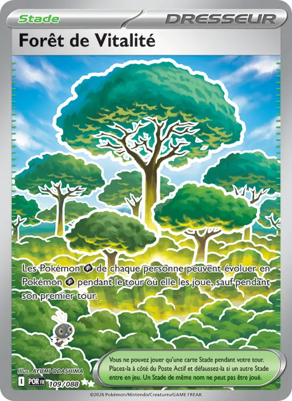 Forêt de Vitalité – carte Pokémon TCG Ultra Rare n°109