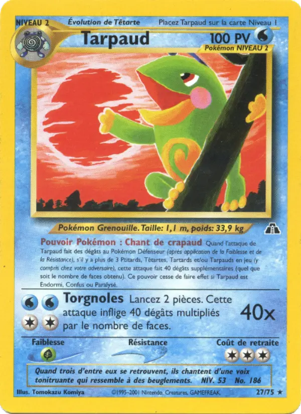 Tarpaud – carte Pokémon TCG Rare n°27