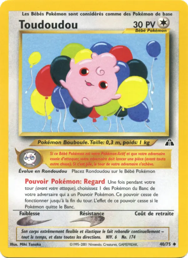 Toudoudou – carte Pokémon TCG Peu Commune n°40