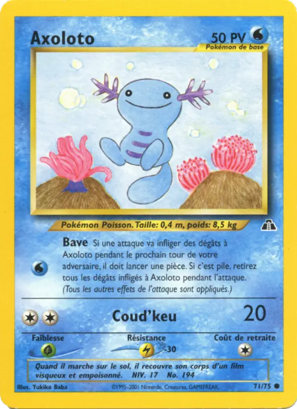 Axoloto – carte Pokémon TCG Commune n°71