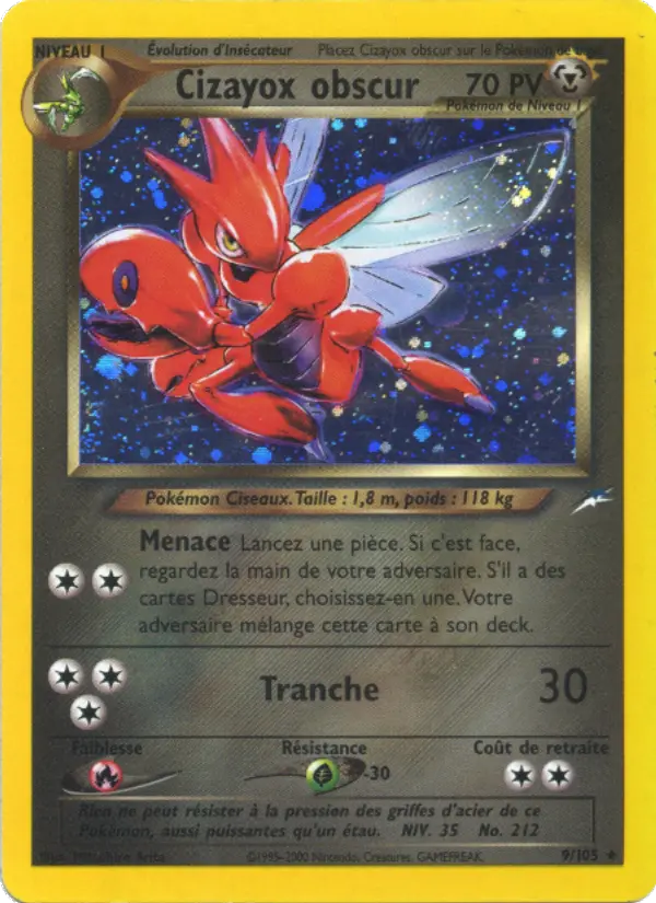 Cizayox obscur – carte Pokémon TCG Rare n°9