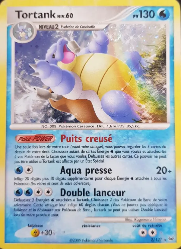 Tortank – carte Pokémon TCG Rare Holo n°2