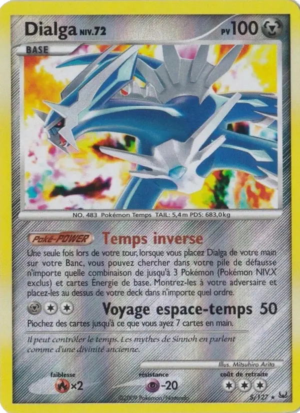 Dialga – carte Pokémon TCG Rare Holo n°5
