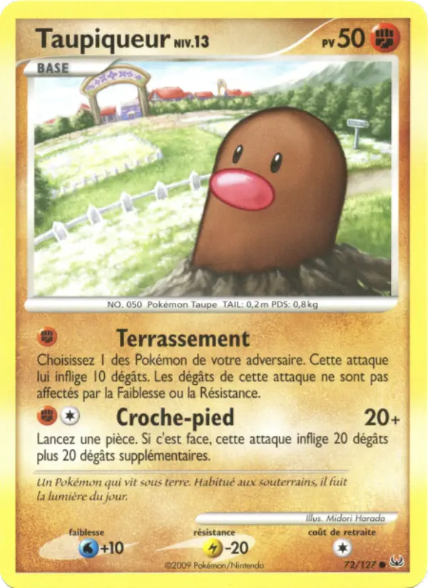 Taupiqueur – carte Pokémon TCG Commune n°72