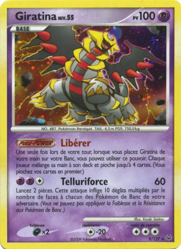 Giratina – carte Pokémon TCG Rare Holo n°9