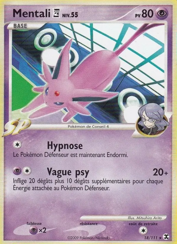 Mentali  Niv. 55 – carte Pokémon TCG Rare n°18