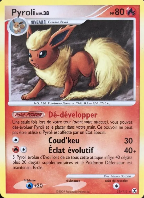 Pyroli Niv. 38 – carte Pokémon TCG Rare n°19