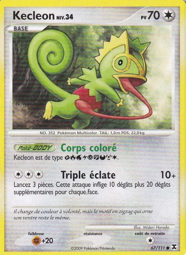 Kecleon Niv. 34 – carte Pokémon TCG Commune n°67