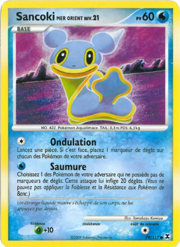 Sancoki Mer Orient Niv. 21 – carte Pokémon TCG Commune n°79