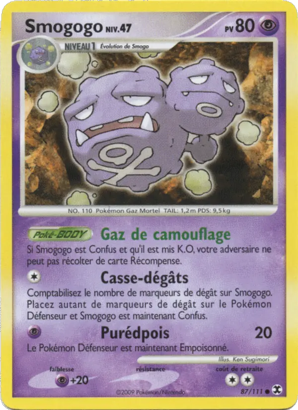 Smogogo Niv. 47 – carte Pokémon TCG Commune n°87