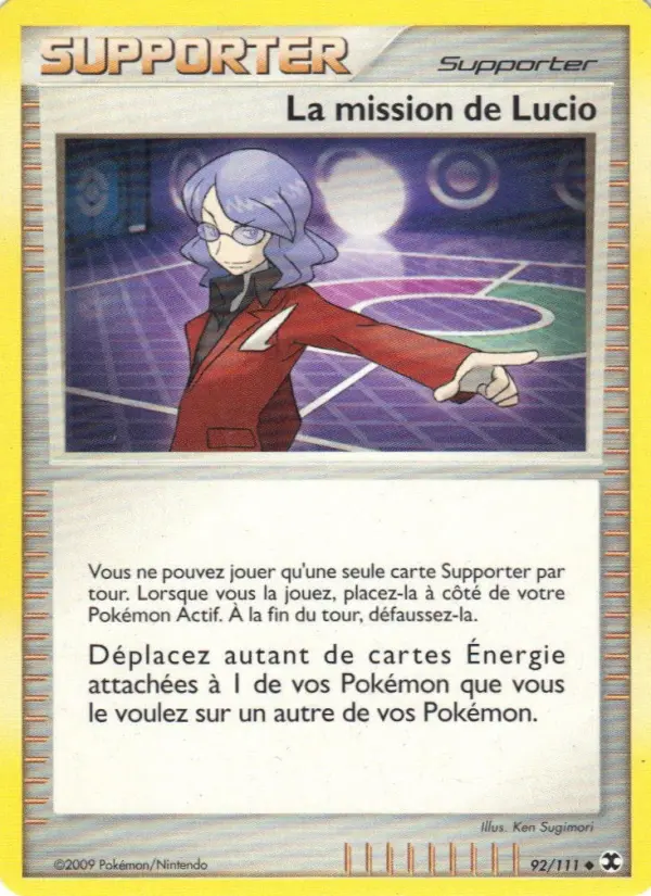 La mission de Lucio – carte Pokémon TCG Peu Commune n°92