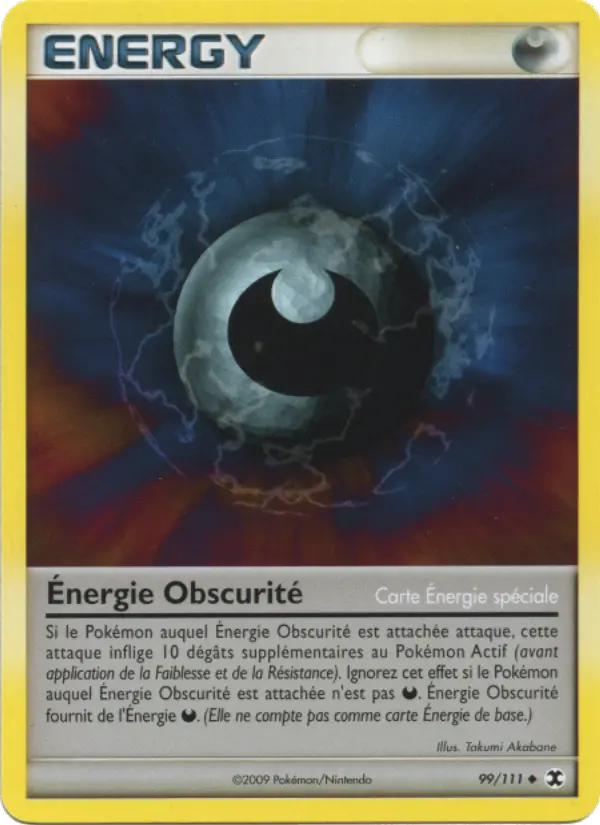 Énergie Obscurité – carte Pokémon TCG Peu Commune n°99