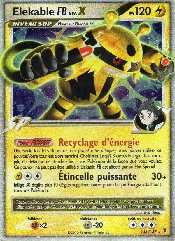 Elekable  – carte Pokémon TCG Rare Holo LV.X n°144