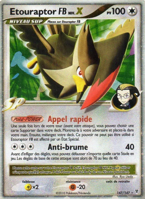 Etouraptor  – carte Pokémon TCG Rare Holo LV.X n°147