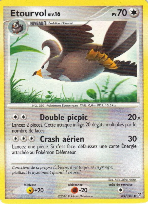 Etourvol – carte Pokémon TCG Peu Commune n°85