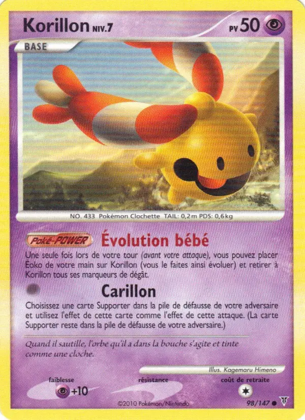 Korillon – carte Pokémon TCG Commune n°98