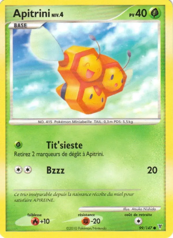 Apitrini – carte Pokémon TCG Commune n°99