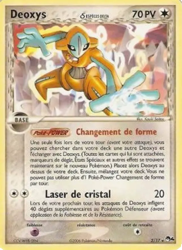 Deoxys δ – carte Pokémon TCG Rare n°2
